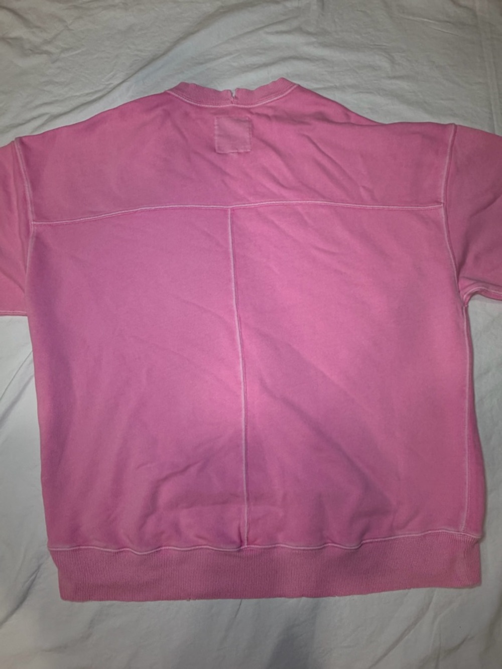 Aerie Pink Oversized Sweatshirt Crewneck Cozy Lounge Top Size M - Picture 3 of 5